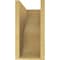 Ekena Millwork 7"W x 14"D x 14"H Classic Greensboro Rough Cedar Woodgrain TimberThane Corbel, Primed Tan CORUR07X14X14GRNRCPR - alternate 4